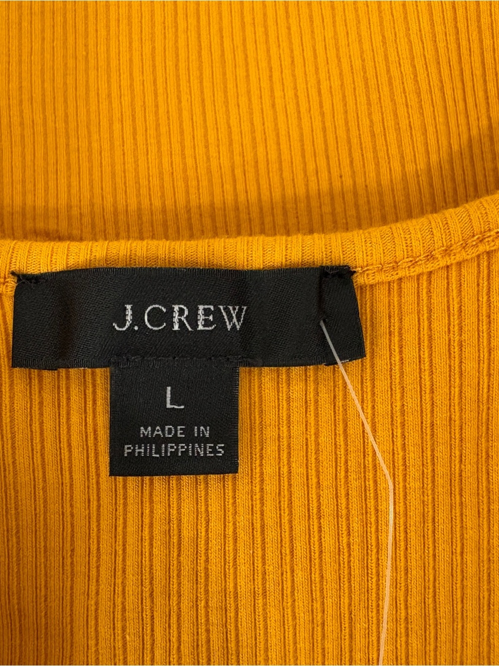 J.Crew Yellow Ruffled Ribbed Sleeveless Tank Top - Picture 4 of 8